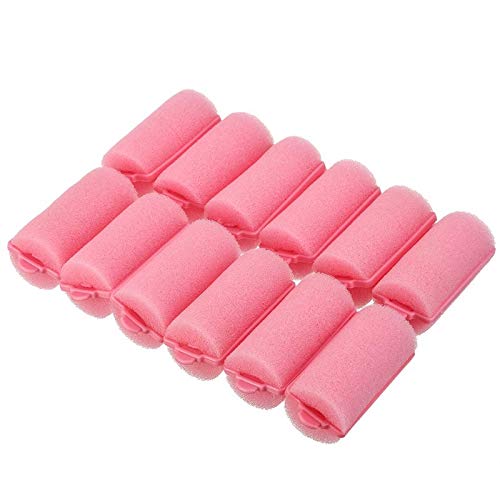 36 Pieces Foam Sponge Hair Rollers - Soft Sleeping Hair Curlers Flexible Hair Styling Curlers Sponge Curlers for Hair Styling (Pink)