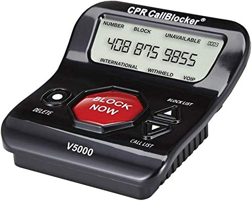 CPR V5000 Call Blocker for Landline Phones – Stop All Unwanted Calls at a Touch of a Button - Over 1 Million Sold - As Seen On TV