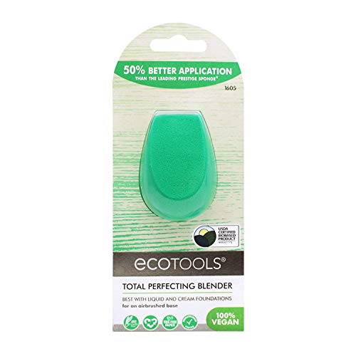 Ecotools Perfecting Sponge Makeup Blender, Beauty Sponge, Made with Recycled and Sustainable Material