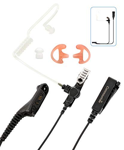 Two Wire Earpiece with Reinforced Cable for Motorola Radios APX4000 APX6000 APX7000 APX8000 XPR6100 XPR6350 XPR6550 XPR7550 XPR7550e (APX 6000 4000 7000 8000 XPR 6350 6550 7550 7550e Acoustic Headset)