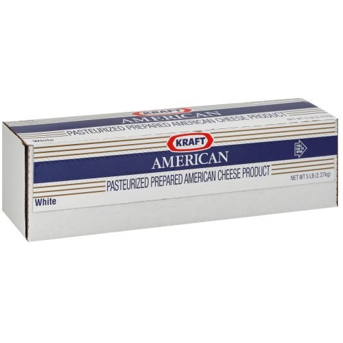 Kraft American White Cheese Loaf, 80 Ounce -- 6 per case.
