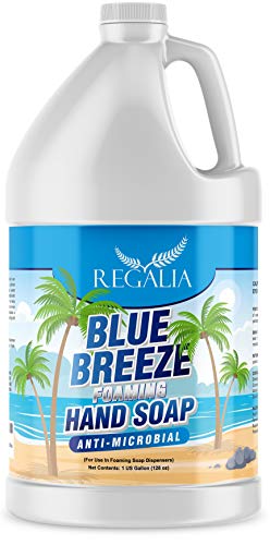 Blue Breeze Foaming Antimicrobial Hand Soap Refill 1 Gallon (128 oz) Refreshing Clean Scent Bulk Hand Wash-Made In The USA
