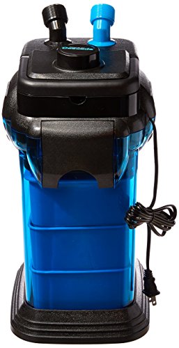 Penn Plax Cascade CCF3UL Canister Filter For Large Aquariums and Fish Tanks – Up To 100 Gallons, Filters 265 GPH,Blue