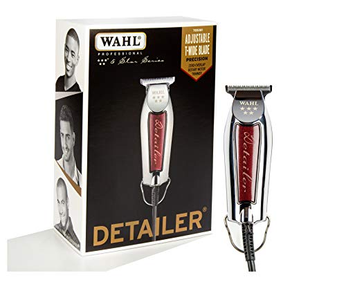 Wahl Profesional 5-Star Detailer with Adjustable T Blade for Extremely Close Trimming and Clean and Crisp Lines for Professional Barbers and Stylists - Model 8081