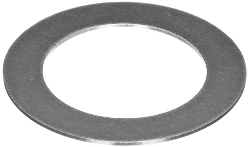 C1074/C1095 Spring Steel Round Shim, Unpolished (Mill) Finish, Spring Temper, ASTM A684, 0.010' Thickness, 1/2' ID, 3/4' OD (Pack of 25)