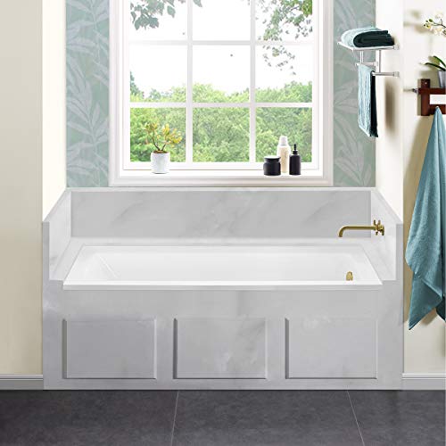 Swiss Madison Well Made Forever SM-DB564 Voltaire Drop-In Bathtub, 60' x 32', Glossy White