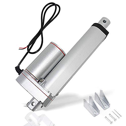 ECO-WORTHY 4 Inch Linear Actuator 4'' Stroke DC 12V Heavy Duty 330 Pounds Lbs Maximum Lift with Mounting Brackets