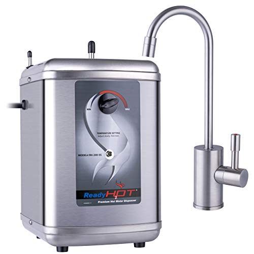 Ready Hot RH-200-F570-BN Instant Hot Water Dispenser, Includes Brushed Nickel Single Lever Faucet