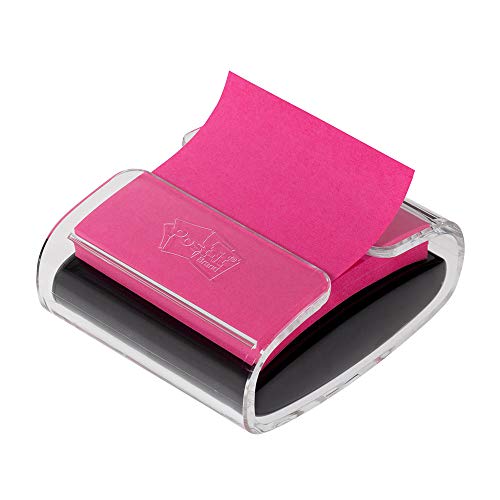 Post-it WD-330-BK Pop-up Note Dispenser, Black, Designed to work with Pop-up Notes, Fits 3 in. x 3 in. Notes, 1 Dispenser/Pack, (WD330-BK)