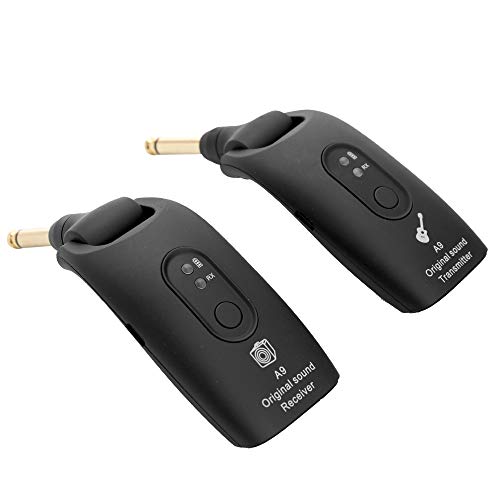 Wireless Guitar System 2.4G Wireless Audio Electric Guitar Transmitter Receiver Set for Electric Guitar Bass