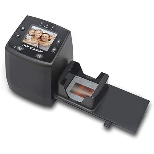 135 Film Scanner High Resolution Slide Viewer,Convert 35mm Film,Negative &Slide to Digital JPEG Save into SD Card, with Slide Mounts Feeder No Computer/Software Required