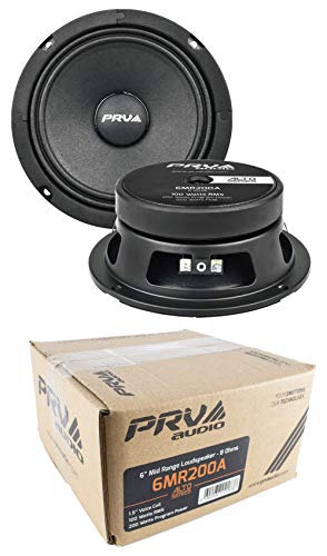 2X 6 PRV Audio 6MR200A Mid Range Loud Speakers 8- Ohm 400W Car Audio Speakers