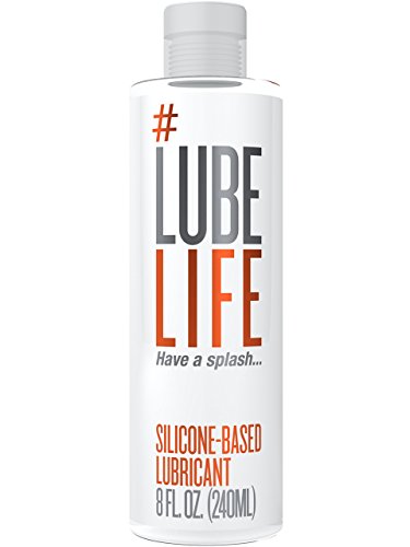 #LubeLife Anal Lubricant - Thick Silicone Based Lube, 8 Ounce Waterproof Anal Sex Lube for Men, Women and Couples (Free of Parabens, Glycerin and Oil)