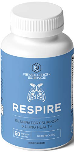 Lung Cleanse and Detox & Lung Support Supplement - Respire - Natural Allergy Relief & Respiratory Decongestants for Adults - Asthma & Sinus Relief - Clear Lungs to Breathe Right, 60 Capsules
