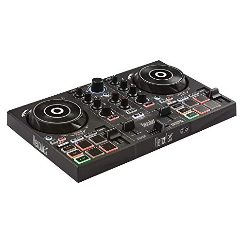 Hercules DJControl Inpulse 200 | Portable USB DJ Controller with Beatmatch Guide, DJ Academy and full DJ software DJUCED included