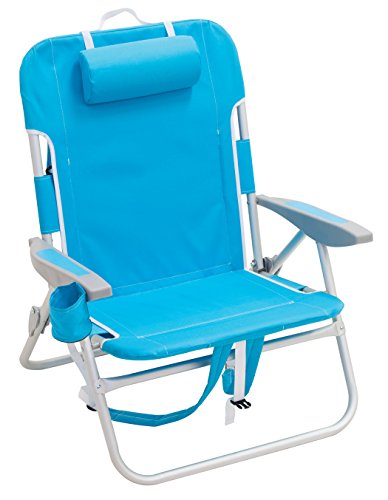 Rio Gear Beach Big Boy Folding 13' High Seat Backpack Beach Or Camping Chair, Turquoise (ASC537-72-1)