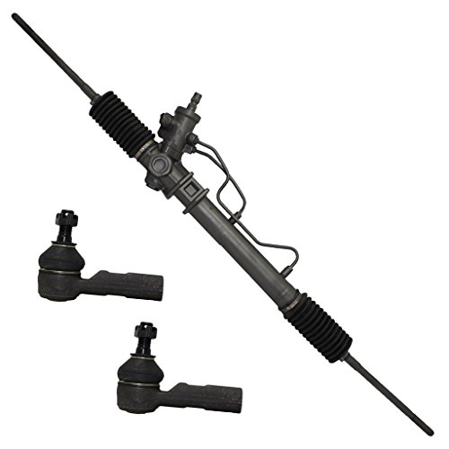 Detroit Axle Complete Power Steering Rack & Pinion Assembly + All 4 Inner & Outer Tie Rod Ends