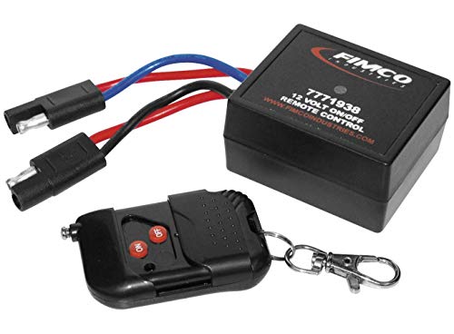 Fimco 7771938 12 Volt On/Off Wireless Remote Control 250 Feet Range Quick Connect to Fimco 5275086, 5275087 or all 12 Volt Sprayer Pumps up to 20 Amps, Convenient Keychain Clip and Collapsable Antenna
