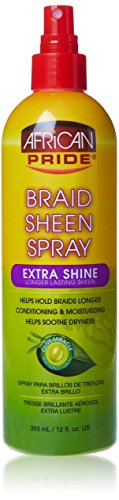 African Pride Braid Sheen Extra Spray, 12 Ounce