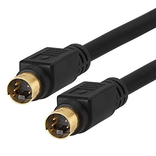 Cmple - S-Video Cable Gold-Plated (SVHS) 4-PIN SVideo Cord - 25 Feet