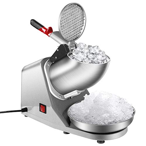 VIVOHOME Electric Ice Shaver Snow Cone Maker Machine Silver 143lbs/hr for Home and Commercial Use