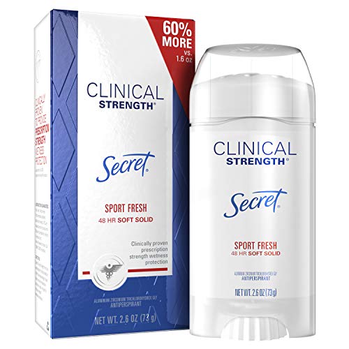 Secret Antiperspirant Clinical Strength Deodorant for Women, Soft Solid, Sport Fresh, 2.6 oz
