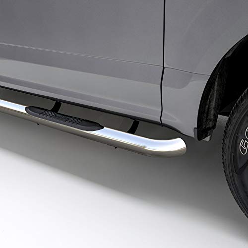 ARIES 204044-2 3-Inch Round Polished Stainless Steel Nerf Bars, No-Drill, Select Chevrolet, GMC Blazer K5