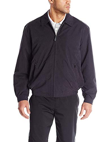 London Fog Men's Auburn Zip-Front Golf Jacket (Regular & Big-Tall Sizes), Navy, XLarge