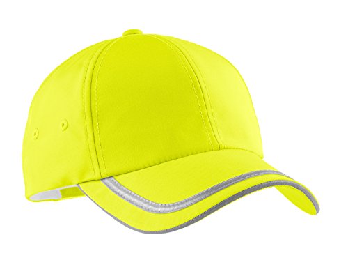 Port Authority Men's Enhanced Visibility Cap OSFA Safety Yellow/Reflective