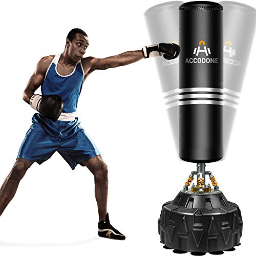 Freestanding Punching Bag with Stand 70‘’ 182lb Boxing Punching Bag with Durable Suction Base for Adult Youth - Men Heavy Free Standing Punching Bag