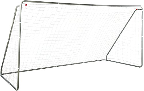 AmazonBasics Soccer Goal Frame With Net - 12 x 6 x 5 Foot, Steel Frame