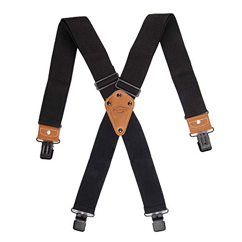 Dickies Men's Industrial Strength Suspenders, Black, One Size