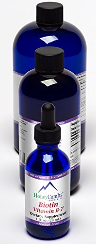 Vitamin B7 (Biotin) Drops – Liquid Biotin Hair, Skin, Nails Supplement – Digestion & Hair Vitamins - Alcohol-Free, Non-GMO Vitamin Liquid for Healthy Hair, Skin and Nails, 1 Fl Oz.