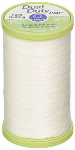 Coats & Clark Dual Duty Plus Hand Quilting Thread 325 Yards White S960-0100 (3-Pack)