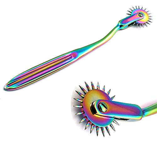 OdontoMed2011 Rotating Spur Neurological Wartenberg Pinwheel Stainless Steel Multi Color Rainbow Pin Wheel Diagnostic Equipment