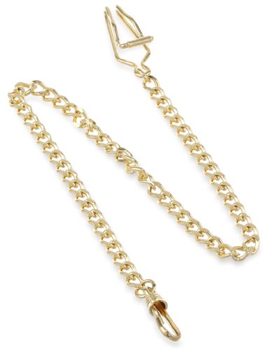 Charles-Hubert, Paris 3547-G Gold-Plated Pocket Watch Chain