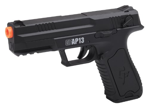 GameFace GFAP13 AEG Electric Full/Semi-Auto Airsoft Pistol With Battery Charger, Speed Loader And Ammo, Black