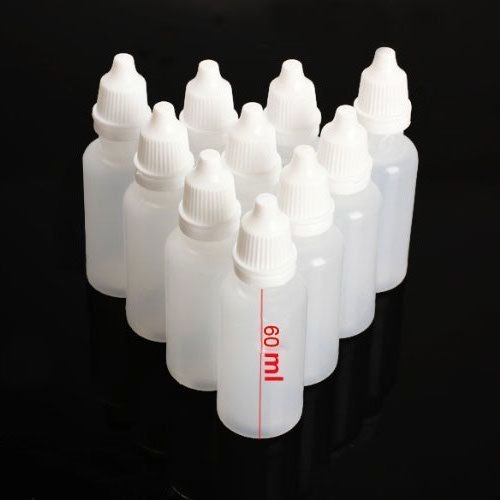 TOOL GADGET Plastic Dropping Bottles Vial of Liquid Eye Liquid Dropper, 60ml, 12 pack