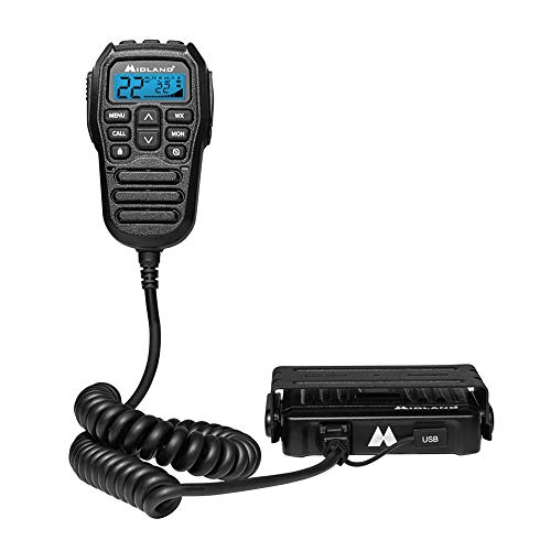 Midland MicroMobile 15W GMRS Two-Way Radio with Integrated Control Microphone