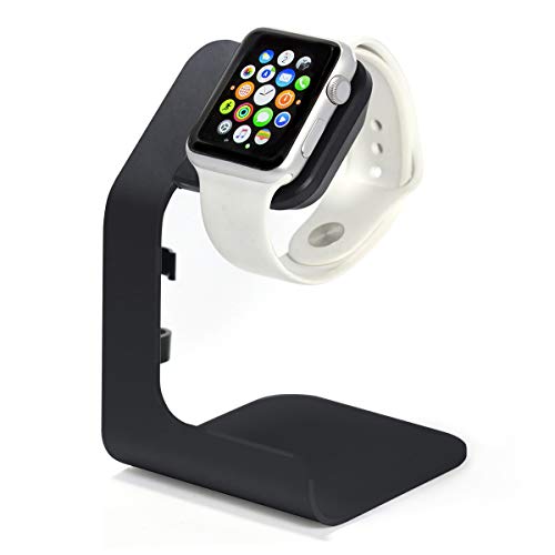 Apple Watch Stand-Tranesca Charging Stand Holder Dock for Series 6 / Series 5 / Series 4 / Series 3 / Series 2 / Series 1 and SE (38mm / 40mm / 42mm / 44mm) Black - Must Have Apple Watch Accessories