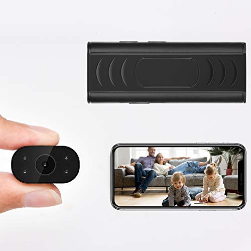 Mini Hidden Camera, Wireless WiFi Camera, 1080P Portable Nanny Cam with Night Vision and Motion Detection, WiFi Camera with Phone APP, Security Camera with Remote View for Home Office Indoor Outdoor