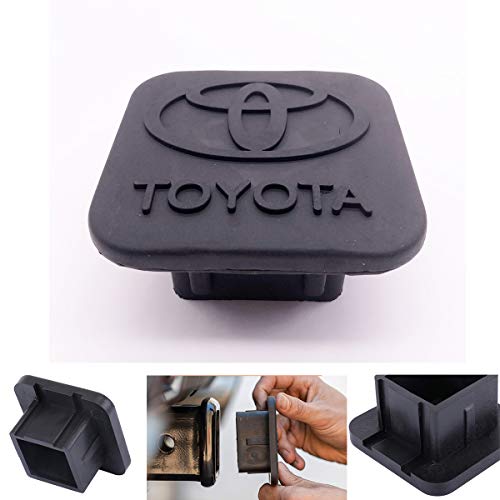Trailer Hitch Tube Cover Plug Cap for Toyota,Toyota Logo Rubber Receiver Tube Hitch Plug,Toyota Trailer Hitch Cover (Toyota)