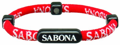 Sabona Athletic Bracelet (Red, Large/X-Large/7.75)