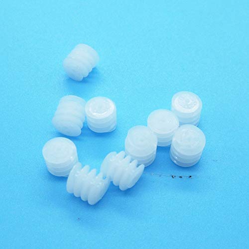 Power Transmission 5x5mm 0.8A Worm Gear 0.4M Turbo Hole 0.8mm Plastic Fittings 0.75MM 5X5mm Helical Gear 100PCS/LOT - (Number of Teeth: 5x5mm 0.4M; Hole Diameter: 0.8mm Tight)