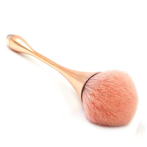 Large Powder Mineral Brush，Foundation Makeup Brush,Powder Brush and Blush Brush for Daily Makeup (Rose Gold) …