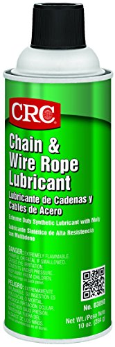 CRC Chain and Wire Rope Lubricating Spray, (Net Weight: 10 oz) 16oz Aerosol