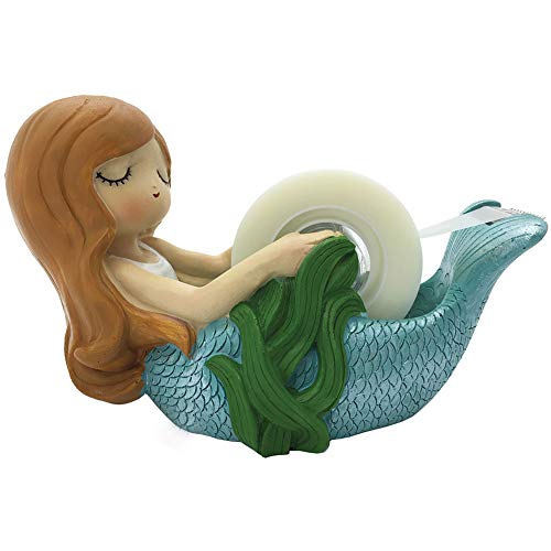 Streamline Cute Mermaid Tape Dispenser