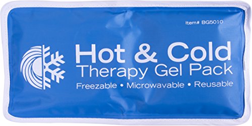 Roscoe Reusable Cold Pack and Hot Pack – Ice Pack For Knee, Shoulder, Back, Injuries - Microwave Heating Pad, 5 x 10 Inches