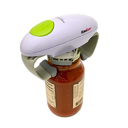 Robo Twist 1014 – The Hands Free Easy Seen on TV Works on All Ja Jar Opener, Small, White