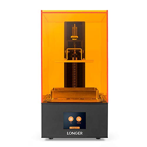 LONGER Orange 10 Resin SLA 3D Printer with Parallel LED Lighting, Full Metal Body, 3.86' x 2.17 x 5.5' Printing Size, Temperature Warning